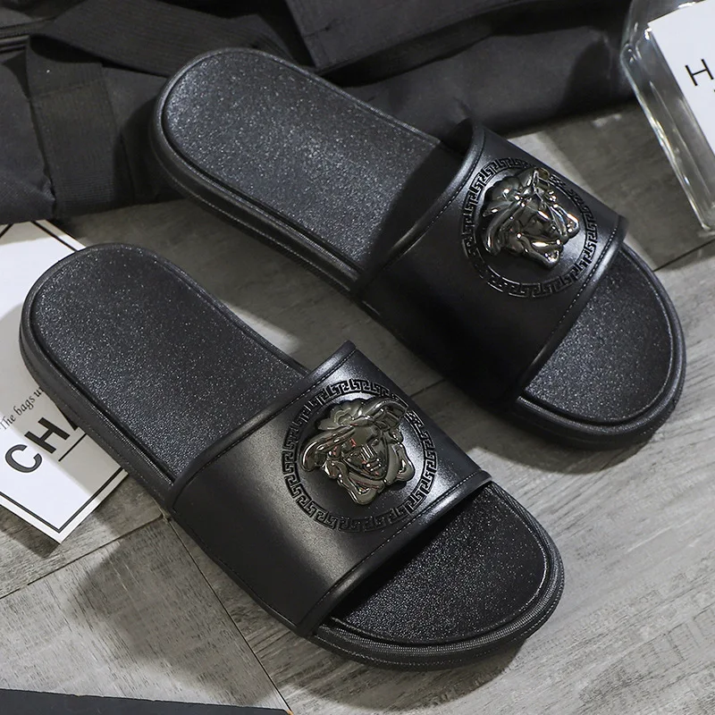 
New Arrivals 2021 Summer Men Plastic Pvc Sandals Top Quality Open Toe Wholesale Slide Sandals Custom Logo 