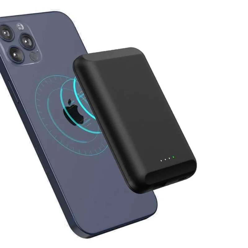 Portable Credit Card Qi Pd 20w 15w fast charging Powerbank Magnetic Wireless Power Bank 5000mah 18w for mag safe