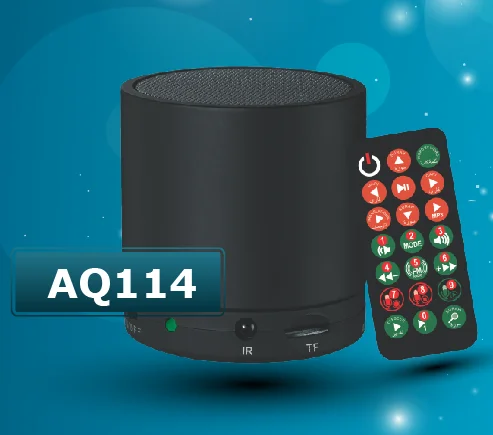 AQ114 Коран исламский плеер mp3, Бесплатная загрузка Коран динамик BT динамик с дистанционным управлением