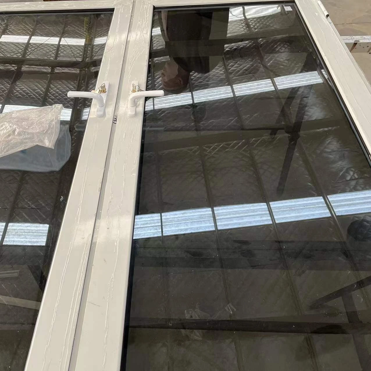 Profile PVC UPVC Double Glazed Casement Door and Windows With Modern Design