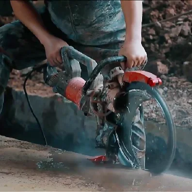 Portable Concrete Wall Cutting Groove Machine 500mm Diamond Blade Reinforced Concrete Floor Road Cutting Ring Saw