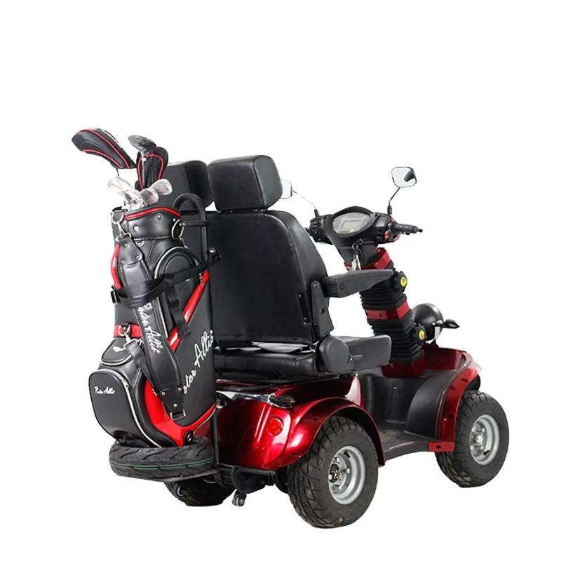 Outdoor 4-Wheel 2-Person Elderly Electric Scooter 2000W Power with 60V Voltage Disabled Handicapped Mobility Scooter Seniors