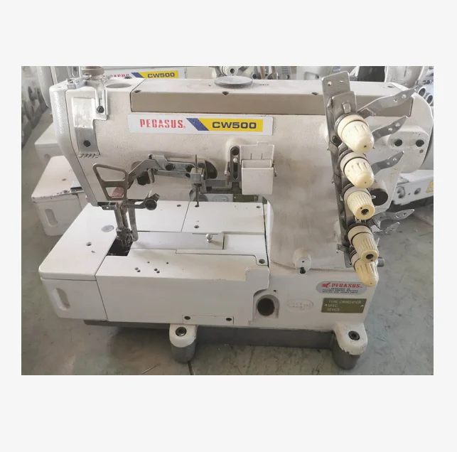 Used Pegasus W500 Flat-bed Interlock Sewing Machines