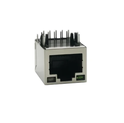1X1 1000 Base-t Single Port Rj45 With light and shield  Gigabit Integrated filter Ethernet] Connectors RJ 45