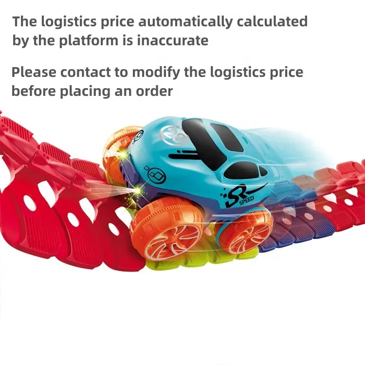 Slot Car Tracks 138pcs Diy Assembled Slot Railway Racing Flexible Toy Changeable Car Track Toy