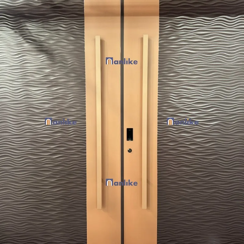 Anlike Dubai Luxury Customized High End Smart Latest Double Cast Aluminum Security Exterior Villa Entrance Door