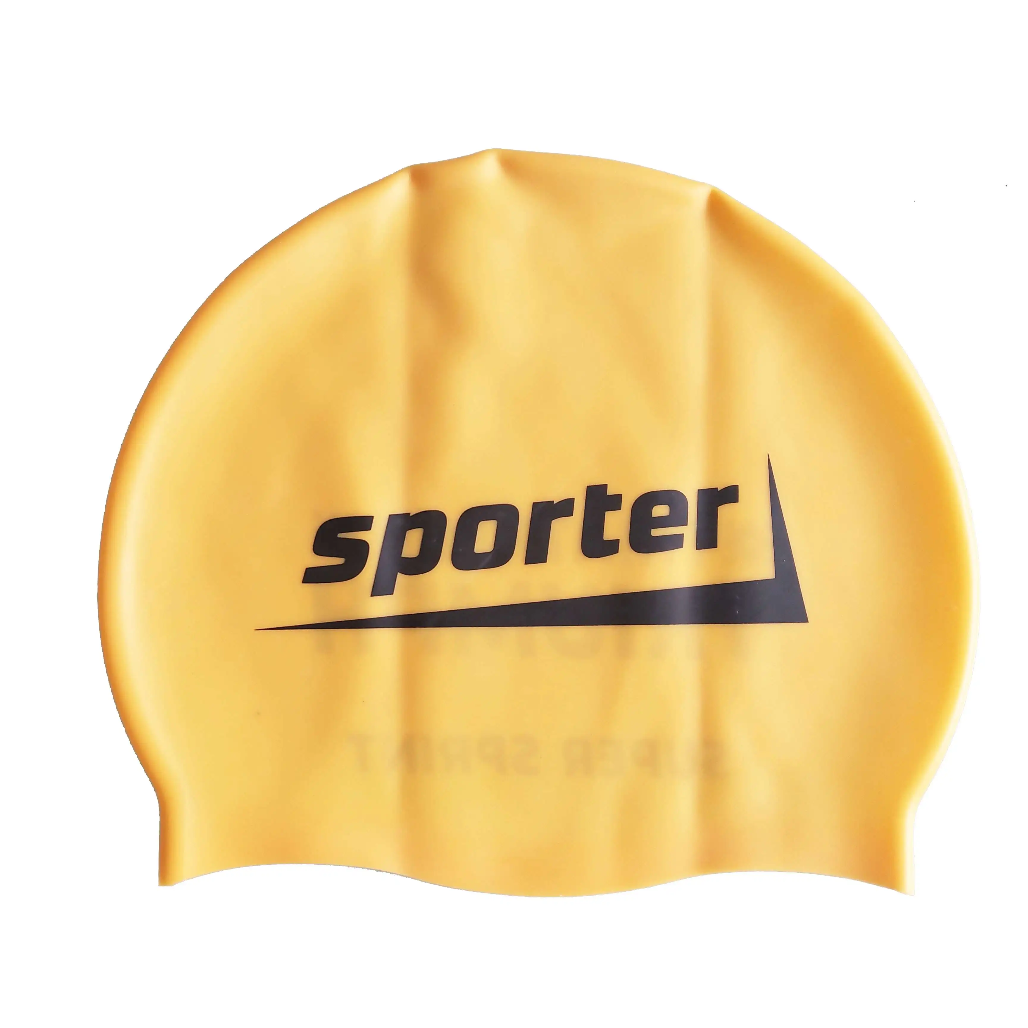 Summer popular swimming hat nude colorful custom cheap silicone swimming cap with ear cover
