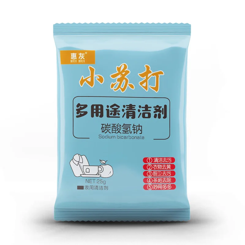 
NaHCO3 multifunctional washing agent cleaning oil and tea dirt small package baking soda 
