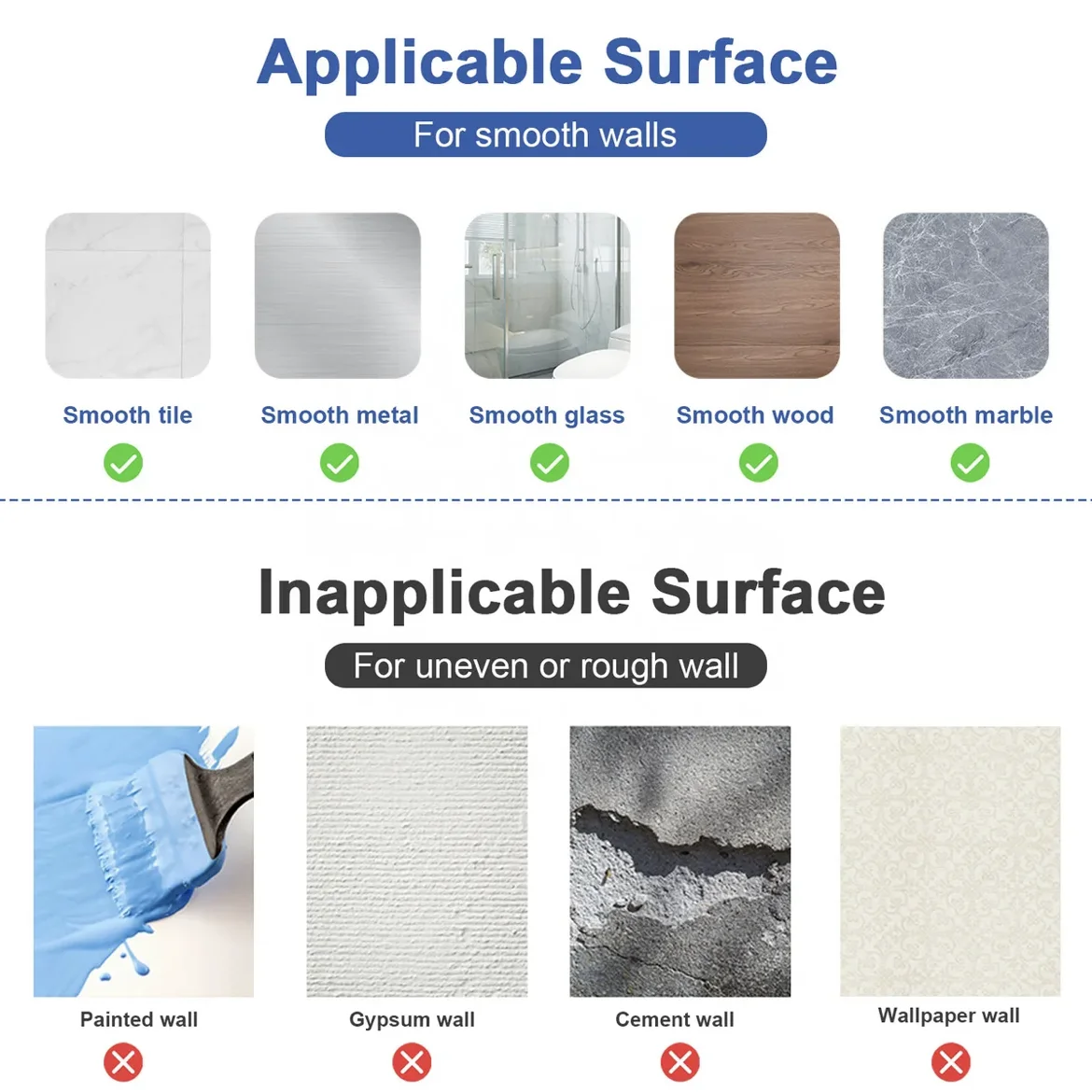 Sturdy Durable Holds Strongly Sticky Heavy Duty  Loop Tape Hanging White Packing Picture Hanging Hook Adhesive Strips