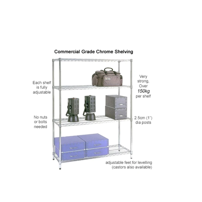 Supermarket chrome wire shelves Promotion Table Supermarket Shelves Metal Hanger Display Racks For Sale
