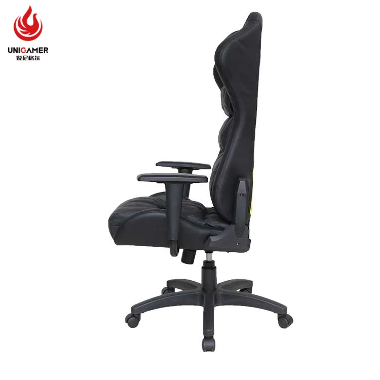 New design comfortable PVC leather computer racing gaming chair gamer 160 degree adjustable with fixed armrest