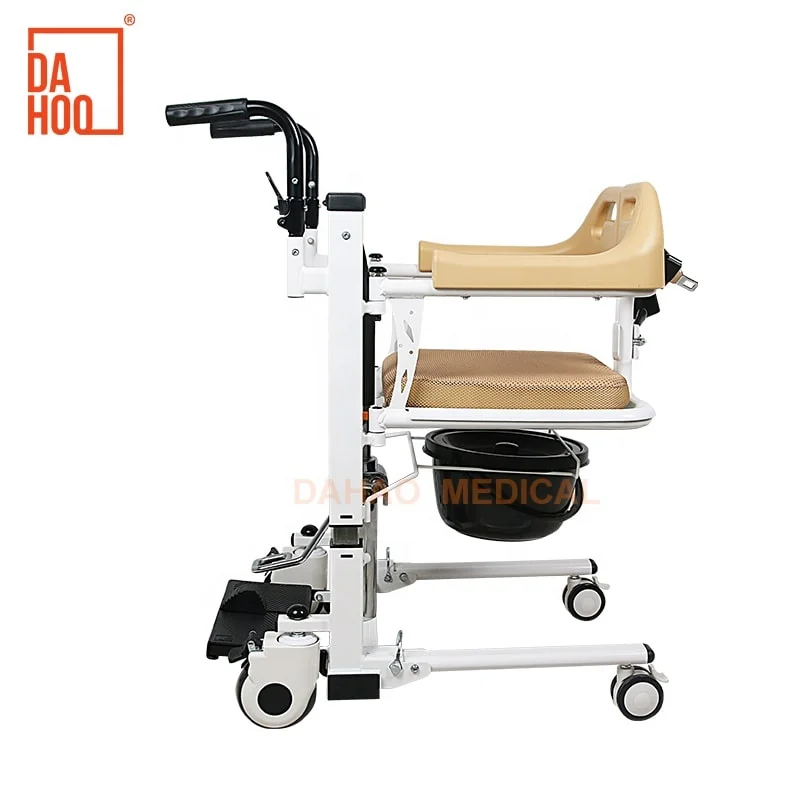 Multi-function Paralytic Hydraulic Mechanical Lift Transfer Wheelchair Elderly Handicap Patient Transport Chair