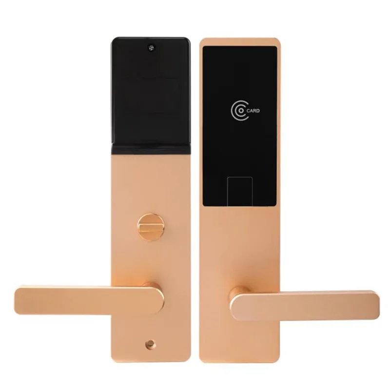 Aluminum electronic keyless sensor hotel door smart lock