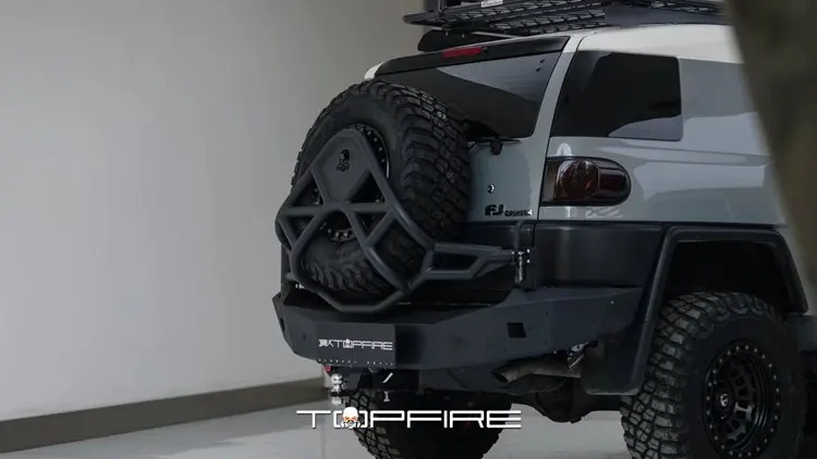 
Topfire Powder Coated Steel Exterior Part Rear Bumper for FJ Accessories 
