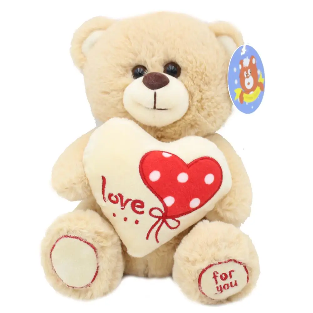 OEM Hugging heart promotional animal plush toys valentines day gifts with CE Certification