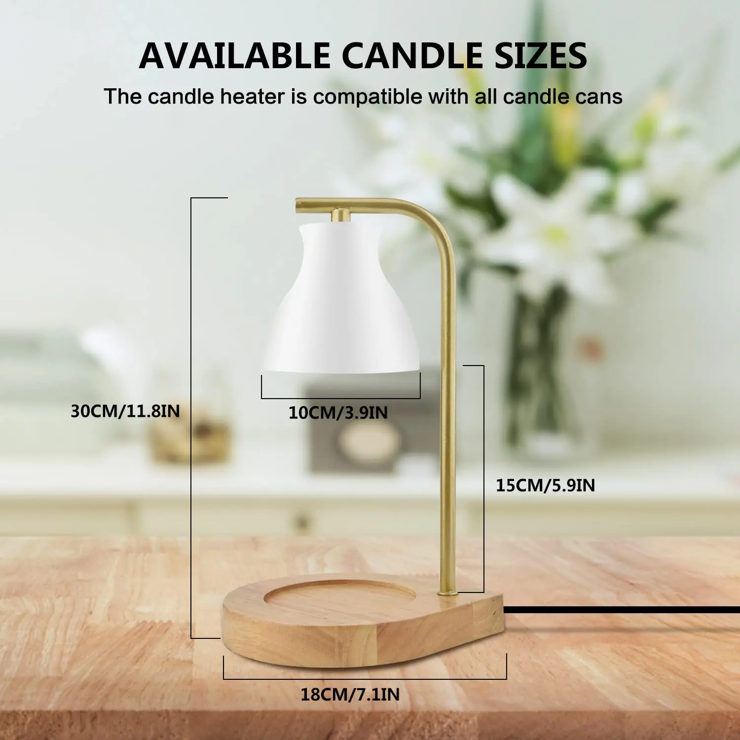 UOBOBO Home Decor Base Essential Oil Electric Candle Warmer Wholesale Lamp Burner Wooden Witchcraft Heating Scented Wood 9 Pcs