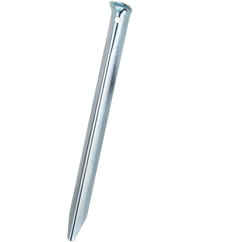 56702#30cm steel nail galvanized U shape tent pegs