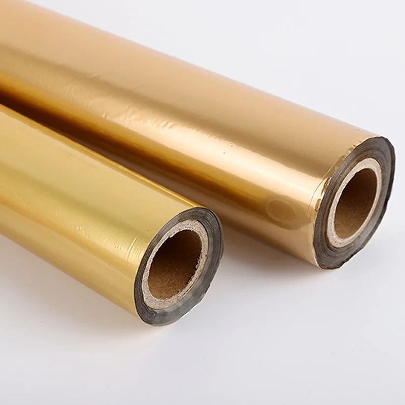 China Wholesale Customized Colored Heat Transfer Mirror Foil Roll Stamping PS PVC Plastic Featuring Gold Aluminum From Industry