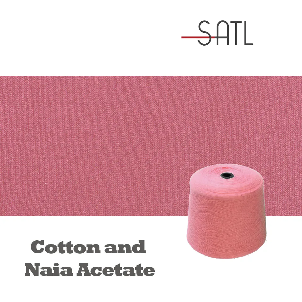 Popular Design 1/28nm 52% Cotton 48% Naia Acetate Blended Yarn  With High Strength