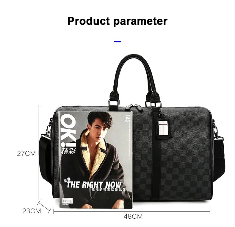 Wholesale Custom Designer Duffle Bag Unisex Waterproof Portable Polyester Gym Sport Travel Luggage Zipper Fashion Trending