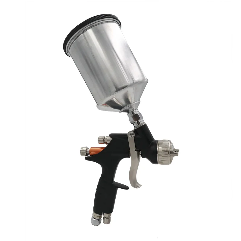 Multi-functional repairable sprayable pneumatic spray gun with metal Swivel cup