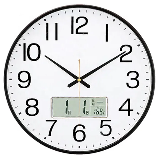 Automatic time synchronization radio controlled fashion silent quartz wall clock