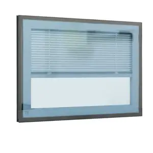 Magate Insulated Sunshade Louvered Glass Double Glazed With Built-in Integrated Venetian Blinds Jalousie For Double Glass