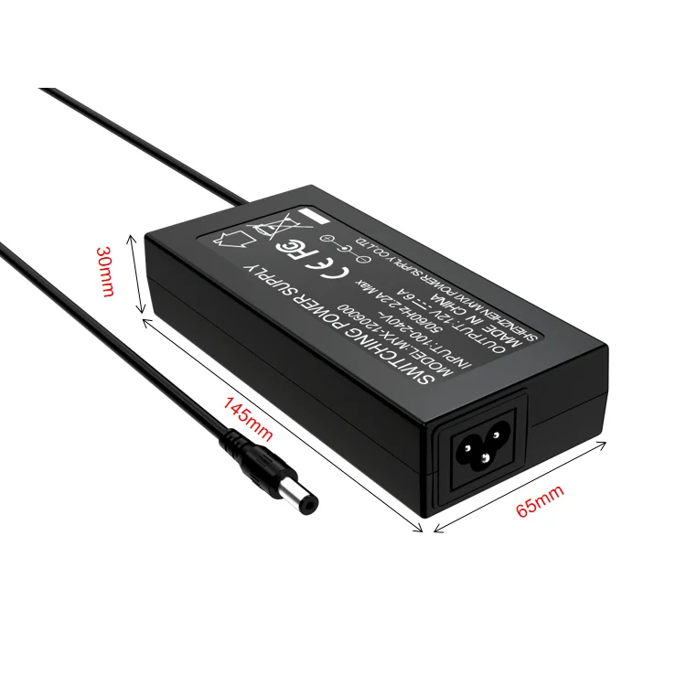 72w universal desktop ac dc power adapter 12v 6a 24v 3a power supply for Massage products