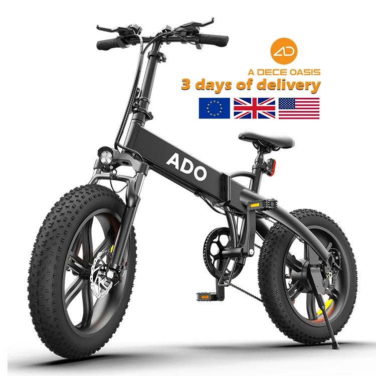 ADO A20F EU UK USA Warehouse big electric bike electric. bike foldable electric fat bike ebike full sus