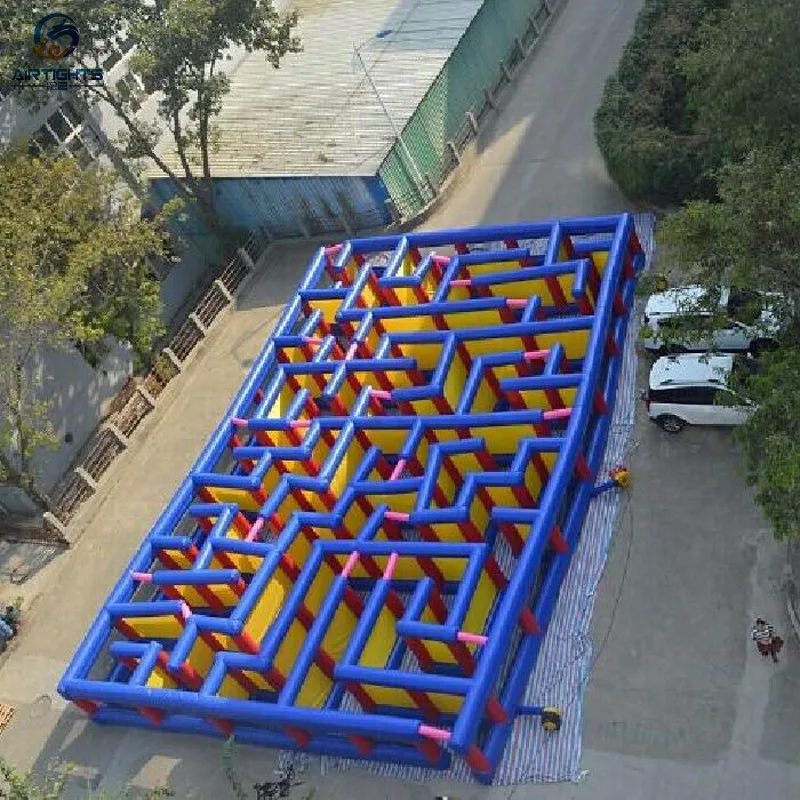 Top sale obstacle game high quality giant outdoor adult/kids inflatable corn maze