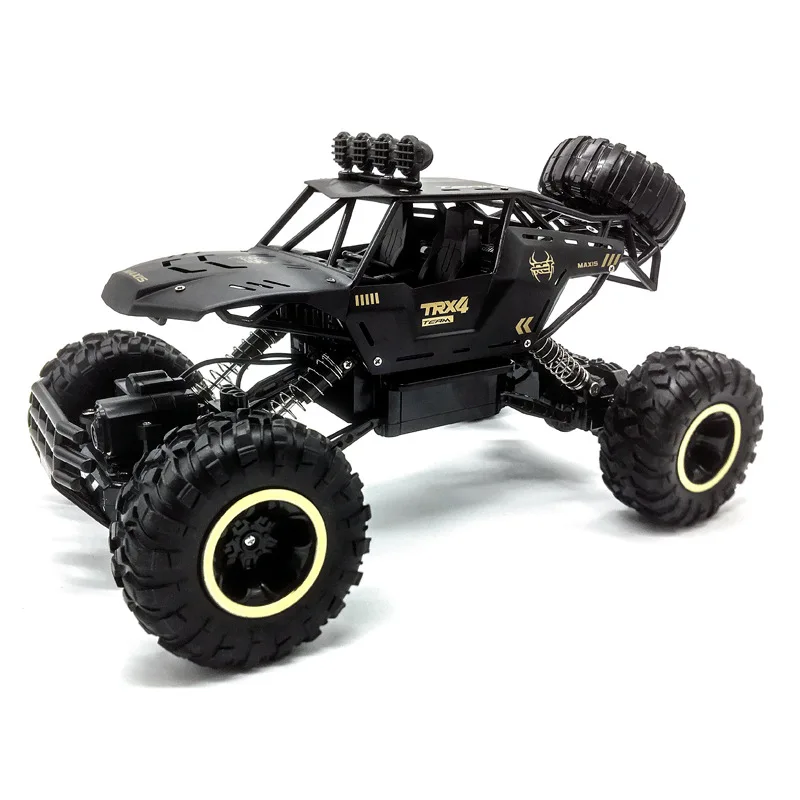 1/12 4WD Alloy Remote Control RC Car LED Lights 2.4G Radio Buggy Trucks for Boys Electric Toys for Children