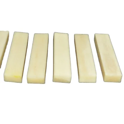 Camel Bone Nut Saddles Blanks White Bleached Guitar Nut Parts Strings for Guitar Nut Saddle Blanks