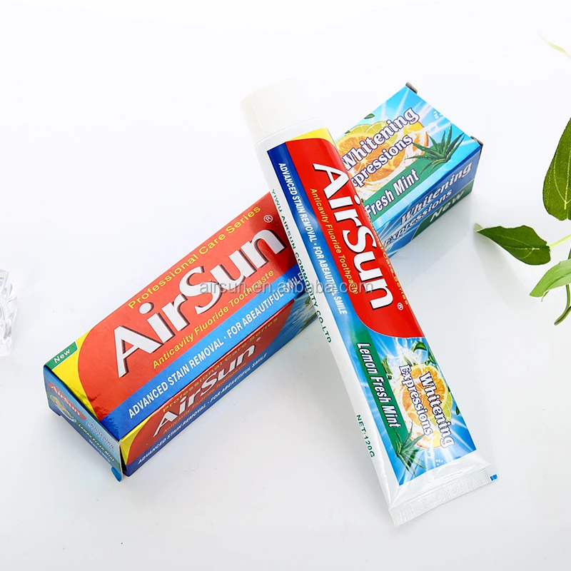 AirSun natural herbal mint whitening fluoride toothpaste