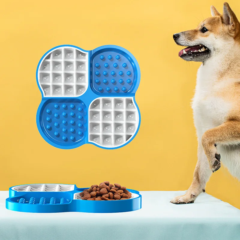 Lick Mat with Super Suction for Pet Bathing Grooming Absorbable Pet Slow Feeders Dog Food Mat Waterproof Silicone Dog Lick Pad