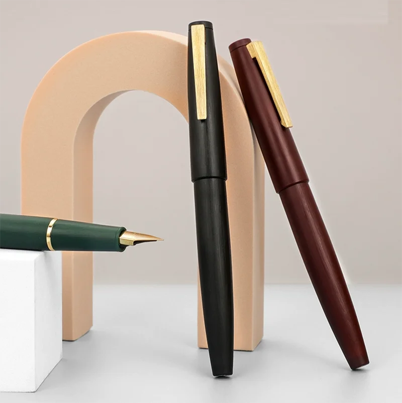 Jinhao 80 series Fiber black vintage premium pen custom office business gift metal smooth writing fountain pen calligraphy