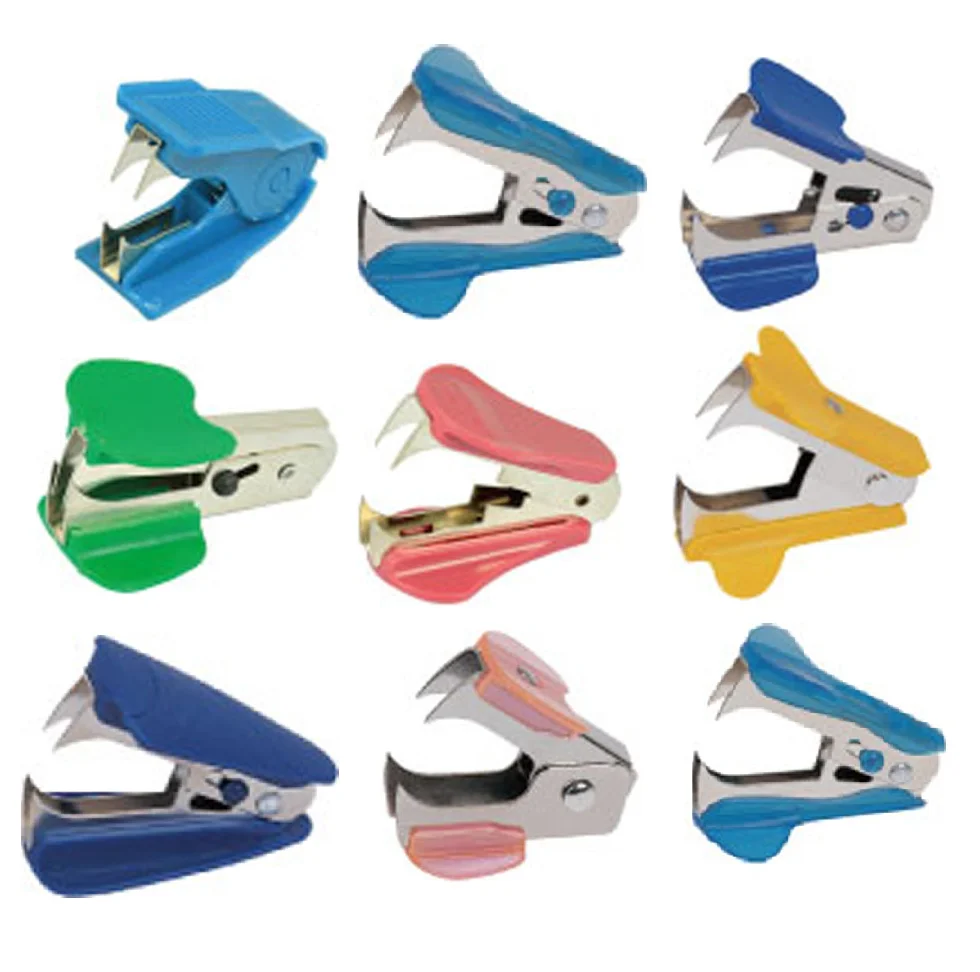 Factory price cheap custom print office stationery small size multi style plastic staple remover