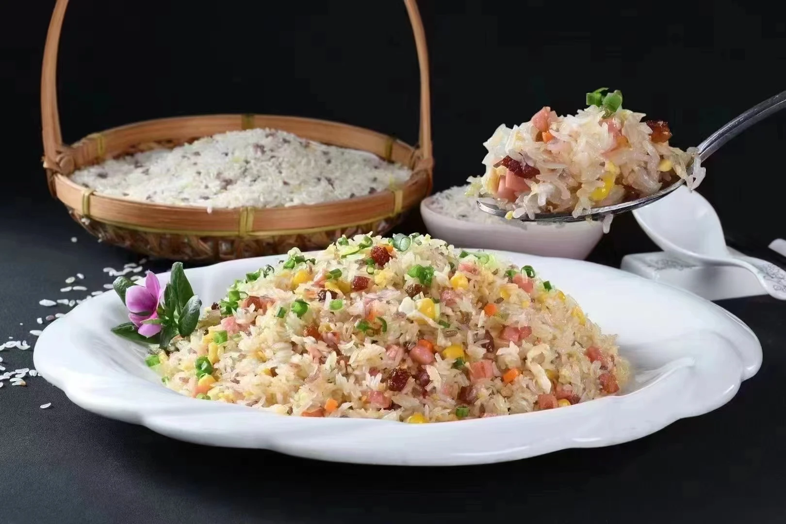 Custom Service Low Fat Gluten-Free  Wheat-Free Slimming Arroz Short Grain Organic Konjac Rice Dry With NOP Certificate