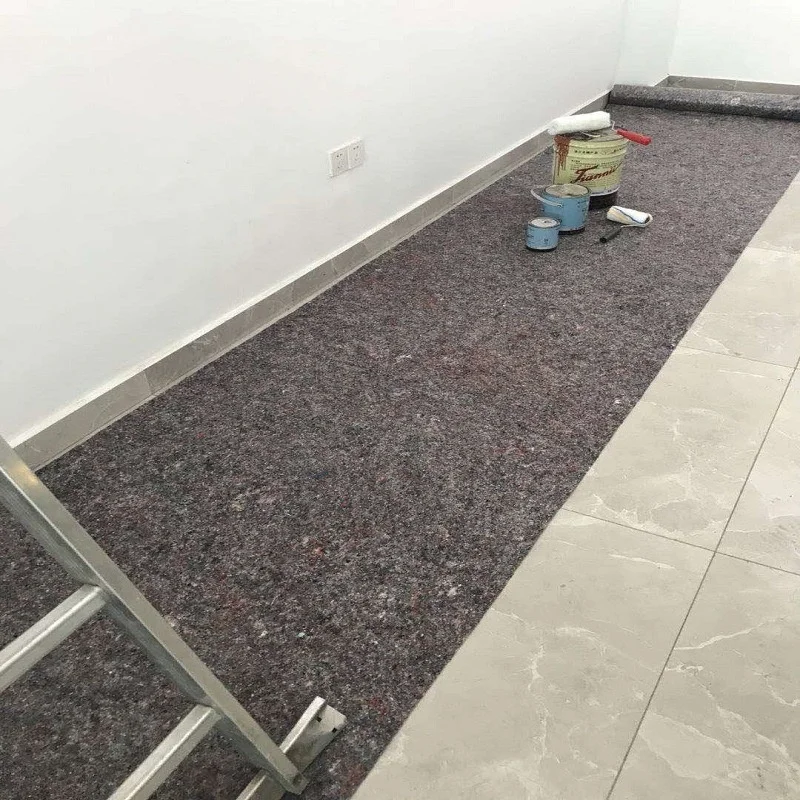 Бесплатный образец нетканого переработанного серого защитного художественного войлока для защиты от