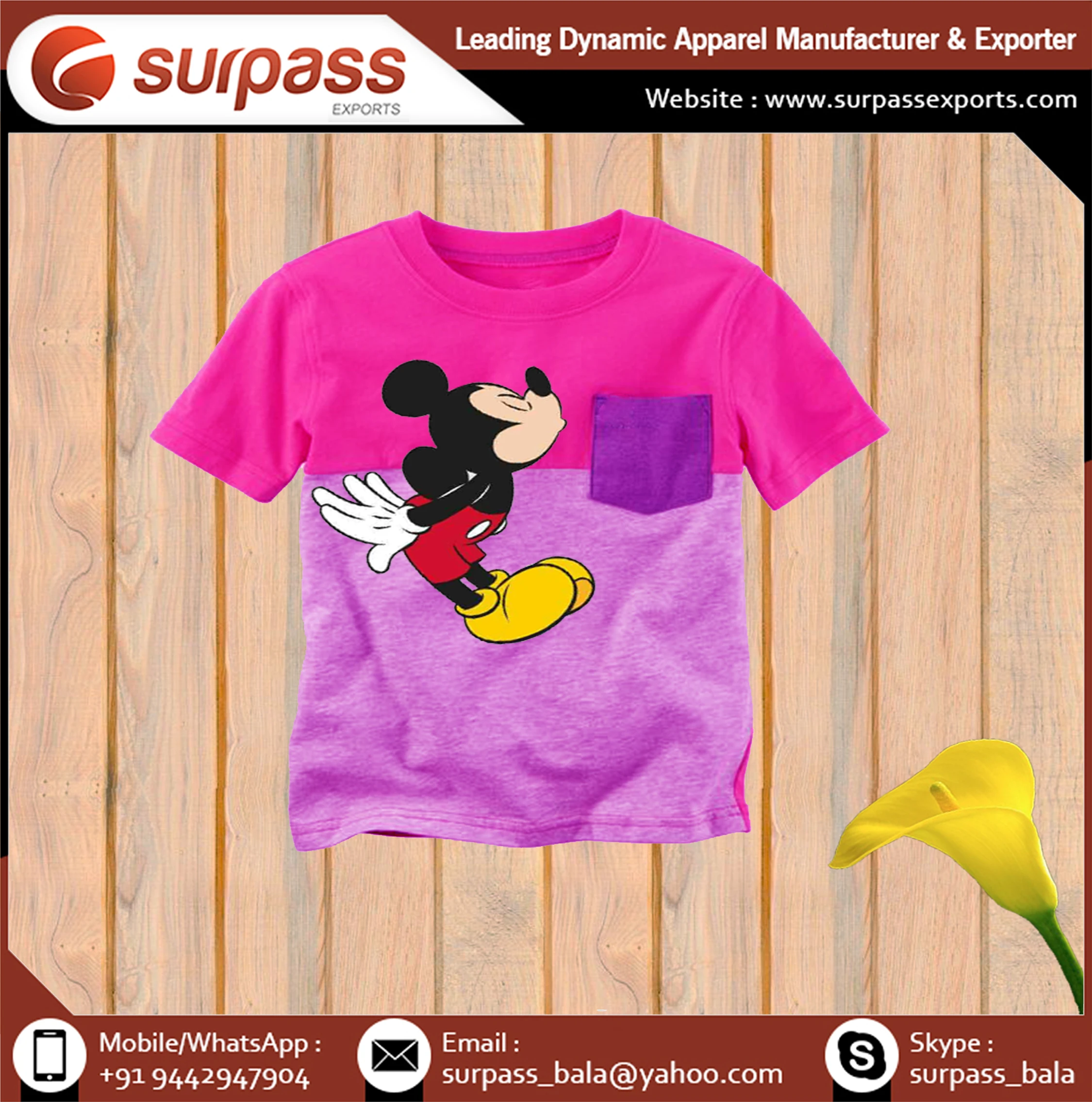 High Quality Organic Cotton T Shirts for boys available custom color
