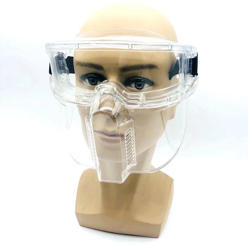 Anti-impact Safety Goggles Fit-over Plastic Protective Safety Glasses Goggles with Adjustable Strap