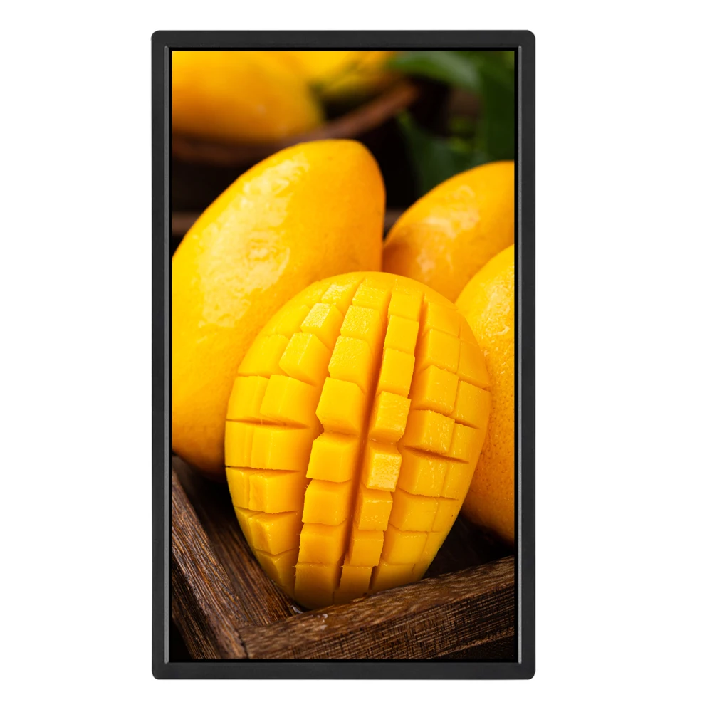 Ultra-Thin Dual-Orientation Plastic Frame Screen Ultra-Narrow Bezel Lcd Advertising Display