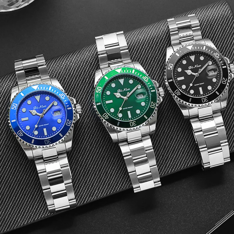 A+ Quality Adjustable Strap Luxury Night Vision 904L Stainless Steel Sapphire Glass Automatic Sub Watches