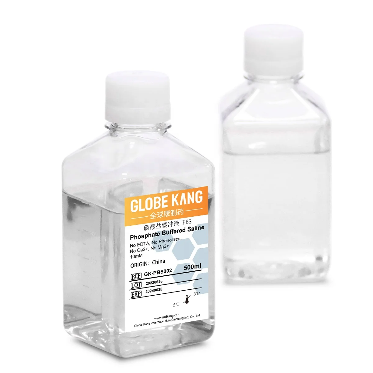 10x PBS concentrated Phosphate Buffered Saline solution for microbiology culture media