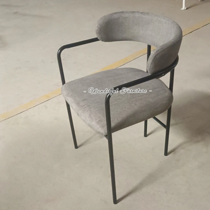 Rhodes Beige Boucle Dining Chair Restaurant Dining Chairs Hotel Dinner Chair