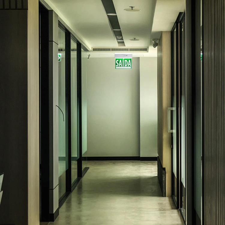 Factory Cheap Price Surface Mounted ABS Indoor Hospital 1.2V Smd Led Emergency Exit Sign Light