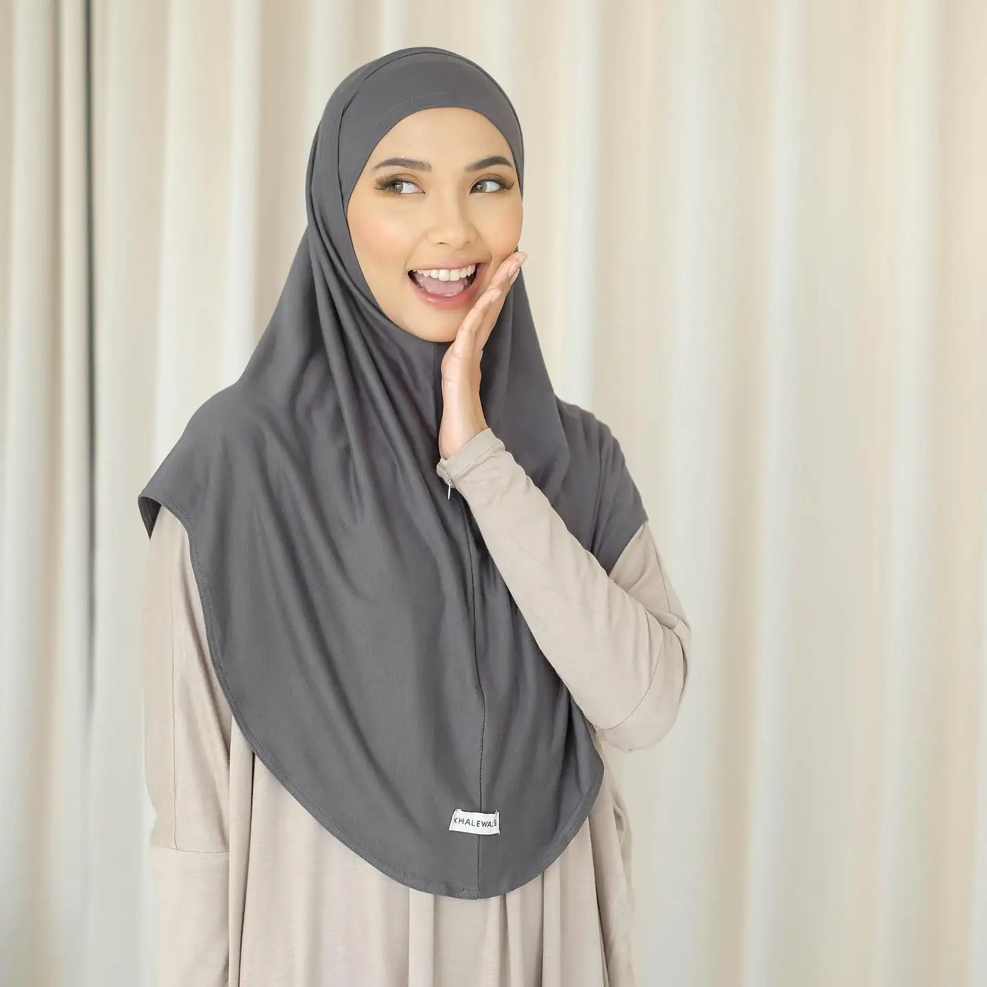 Neck cover Premium muslim jersey hijabs ninja inner bandana Shawl Stretch insatnt Scarf Muslim Women fashional shawls and wraps