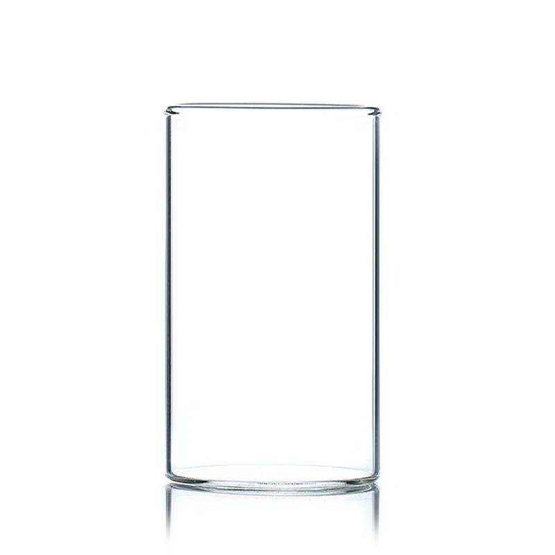 Wholesale Classic Religious Votive Transparent Hand Cut Glass Hurricane Jar Cylinder For Floating Candles
