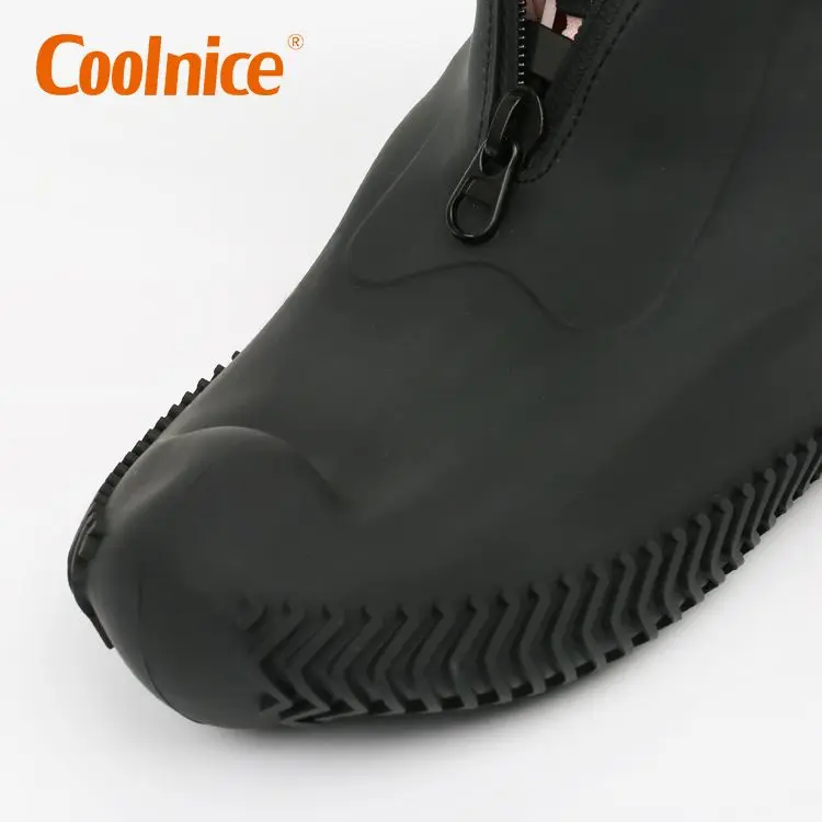 COOLNICE Silicon Protective Rain Shoes Anti-slip Reusable Rubber Waterproof Silicone Shoe Covers