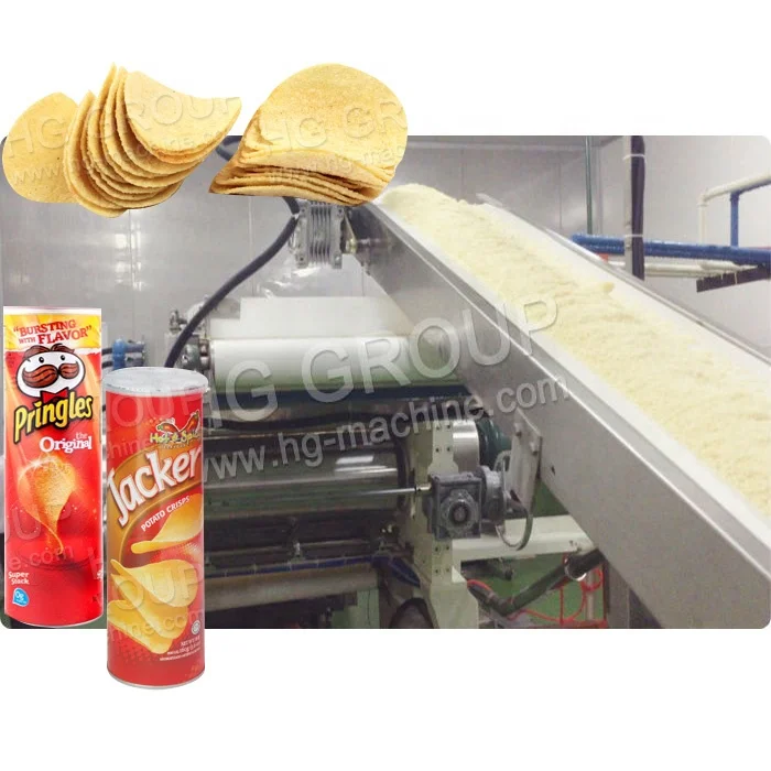 Full Auto Potato chips baking equipment/Pringle type potato chips production line/Potato chips making machines High Productivity