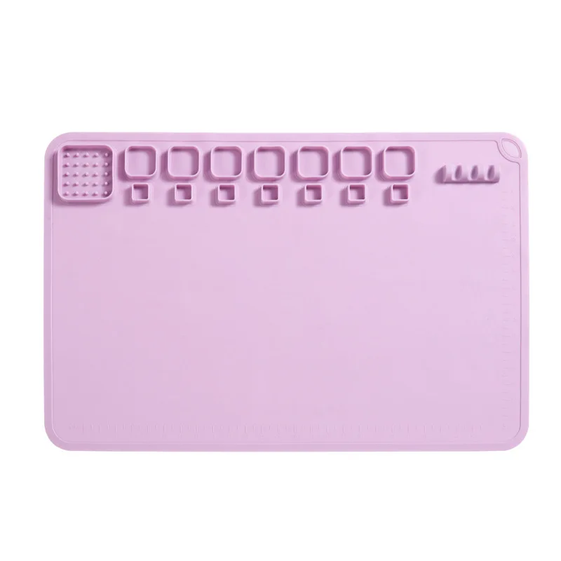 New Arrivals 2024 Silicone Art Mat Craft Paint Easy Clean Silicone Craft Mat With Cup Kid Silicone Painting Art Mat